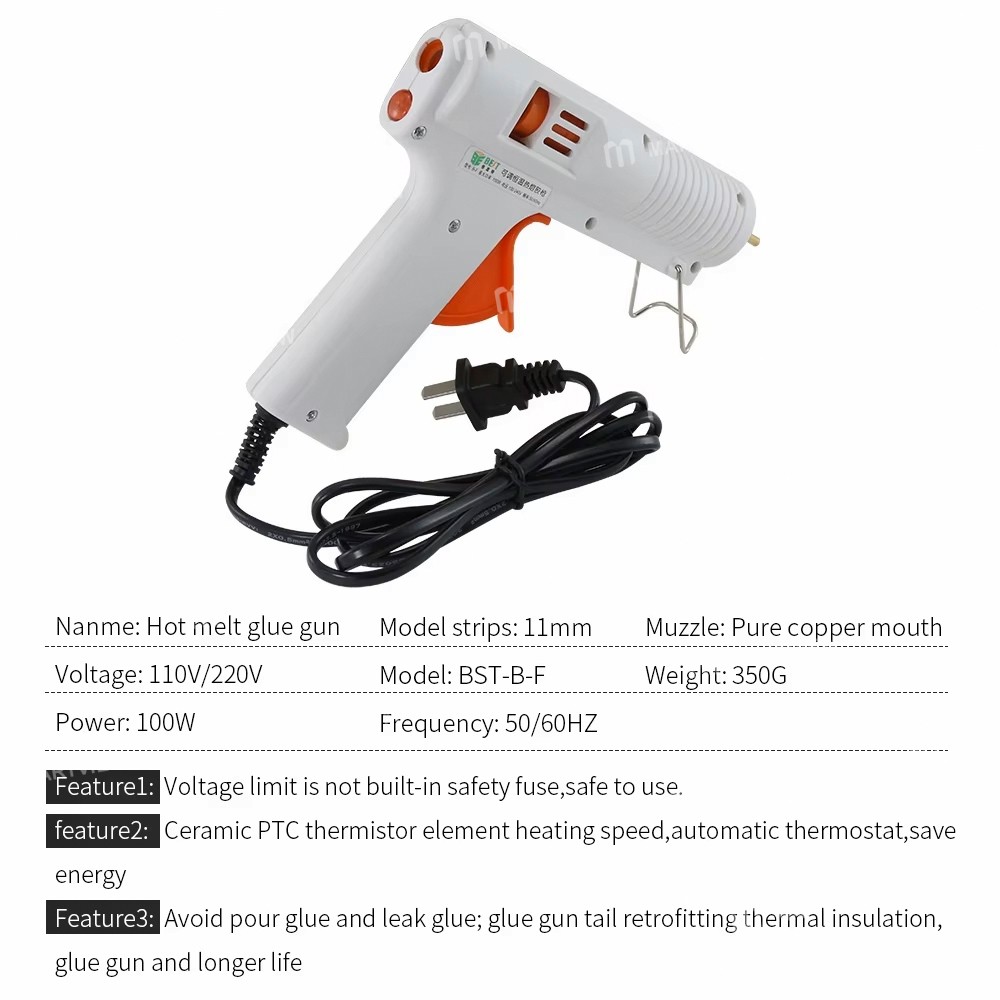 bst b-f-100w-high-power-adjustable-temperature-electric-hot-melt-glue-gun-for-11mm-glue-stick-4
