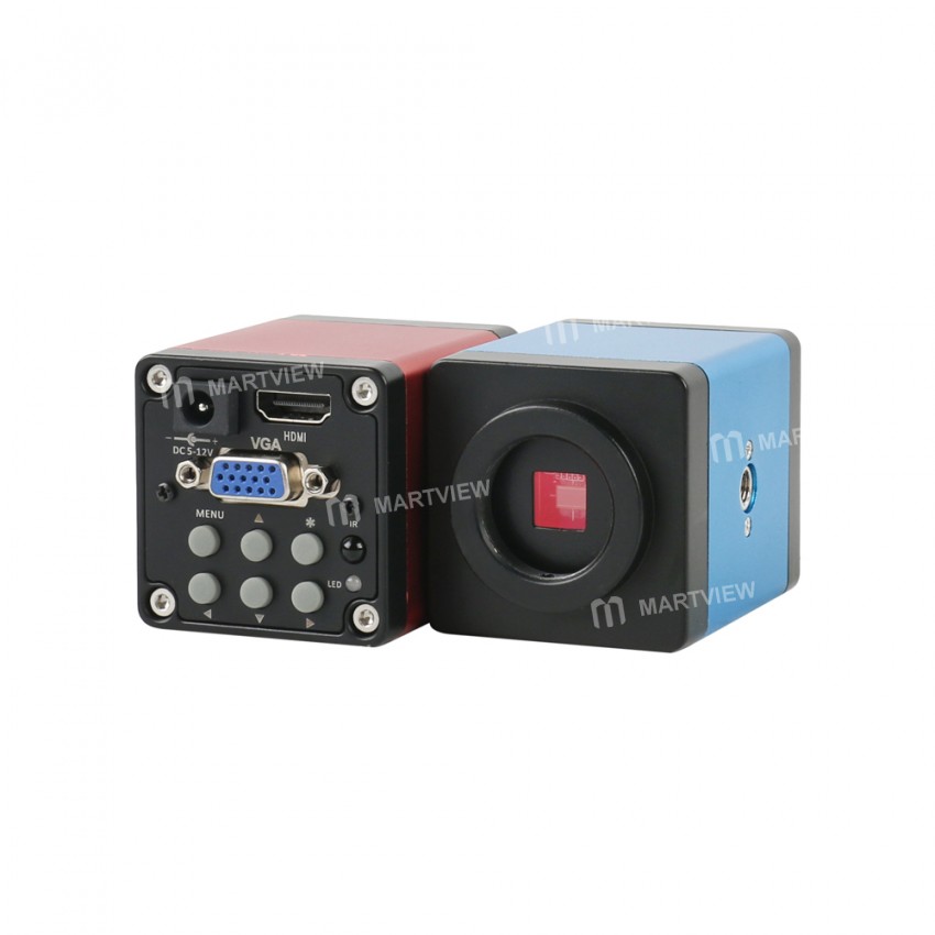 1080P 14MP HDMI VGA Digital Industrial Video Microscope Camera with 35mm Big Visual Fixed Focus Lens