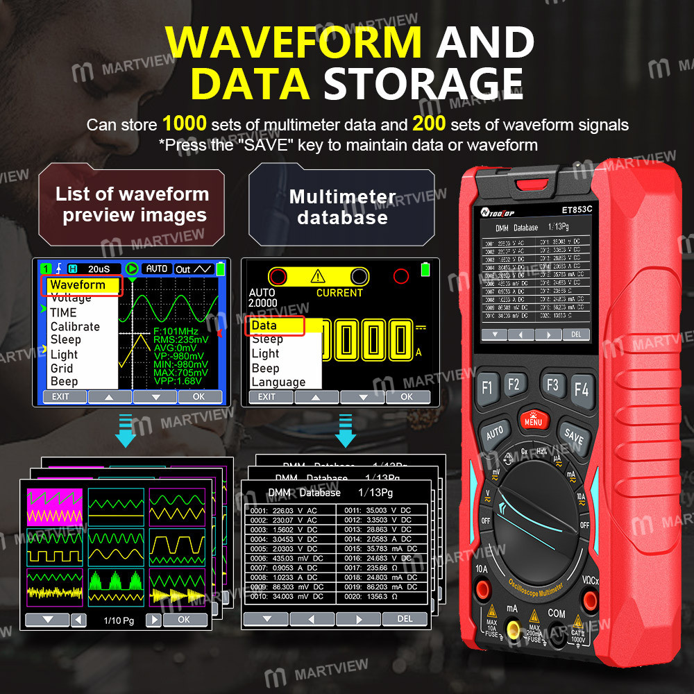 tooltop et853c-handheld-3-in-1-rms-multimeter-dual-channel-oscilloscope--signal-generator-14