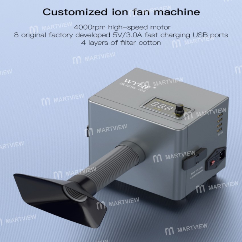 WYLIE WL-803 Desktop Smoke Absorber Welding Fume Ventilating Fan Purifier Flux Dust Extractor Tool