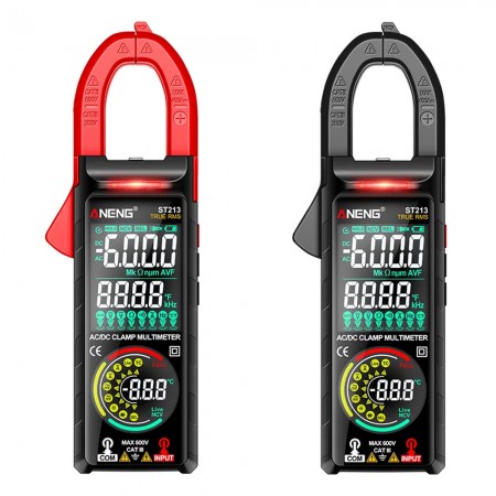 Aneng ST213 DC / AC Smart Digital Clamp Multimeter with Dual Screen Display