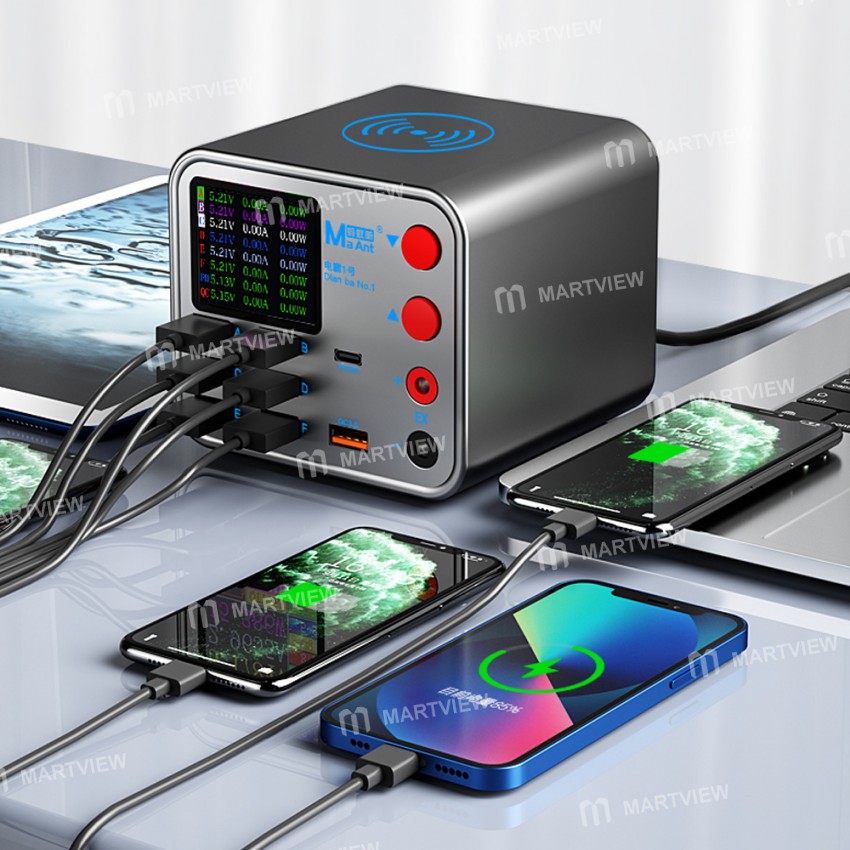 MaAnt DianBa No.1 Multi-function 8-Port PD Charger for Mobile Phone Current Data Line Detection