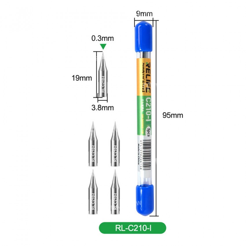 Relife RL-C210 Universal C210 Soldering Iron Replacement Head - 1Pcs