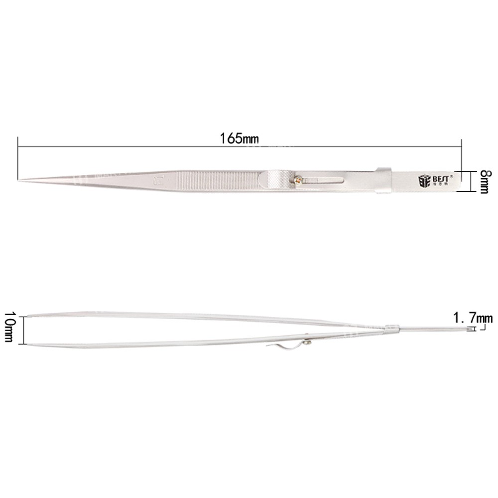 bst f1-multi-purpose-non-slip-stainless-steel-tweezers-with-clip-fastener-5