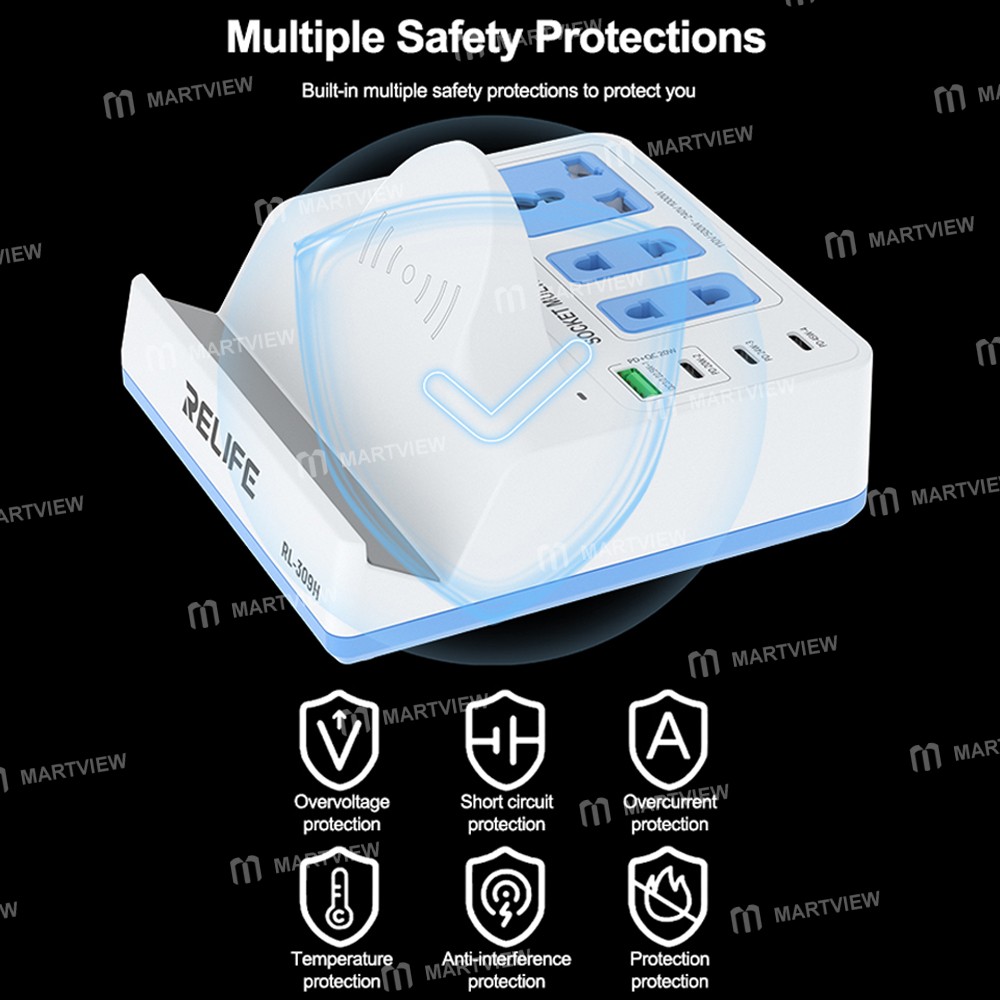 relife rl-309h-72w-qcpd-integrated-fast-charger-smart-socket-with-15w-wireless-charging-13