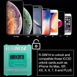 R-SIM14 X V18 Ultra ICCID SIM Card Unlock for iPhone XR / Xs Max / Xs / X / 8 Plus / 8 / 7 Plus / 7