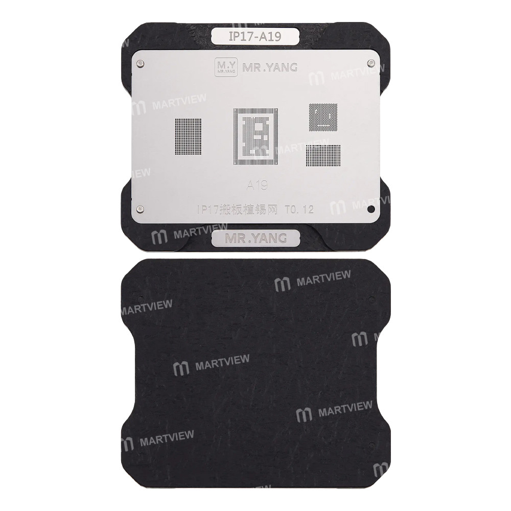mryang 012mm-a19-board-transfer-bga-reballing-stencil-platform-for-iphone-17-6