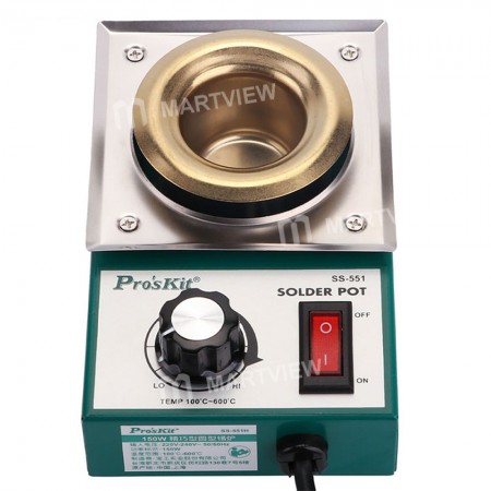 Pro'skit SS-551 150W Small Circular Adjustable Temperature Stainless Steel Melting Tin Furnace