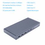 Orico TB3-S2 9-in-1 Multi-function NVME/SATA SSD Docking Station Thunderbolt3 HUB with M.2 Shell