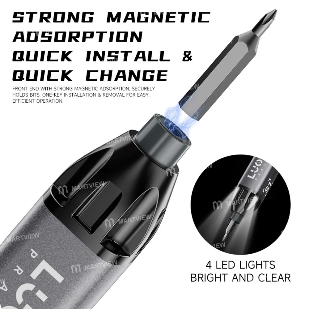 luowei lw-s1-s1pro-adjustable-torque-electric-screwdriver-with-24pcs-s2-bits-support-iphone-17-serie