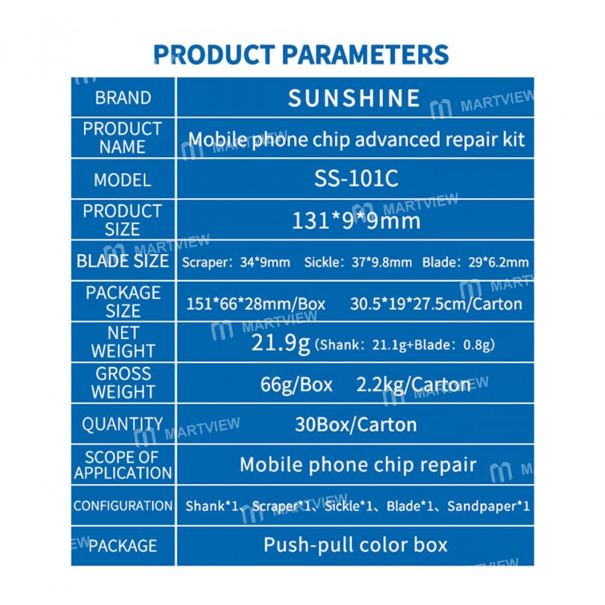 SS-101C CPU Chip Edge Glue Cutting Knife for Phone Repair