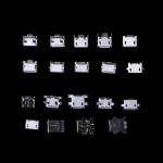 24 Models Micro USB Connector Socket Jack Set with Carrying Case