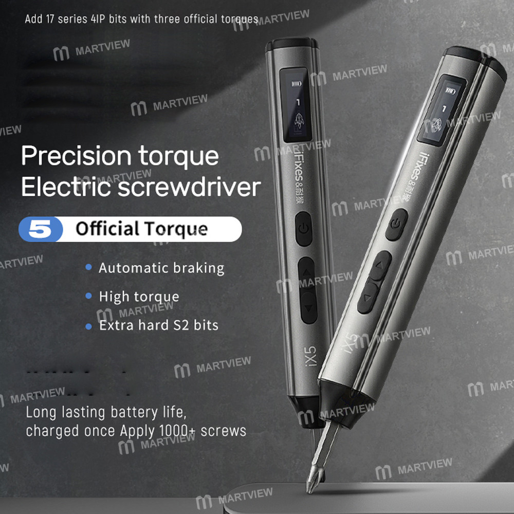 ifixes ix5-adjustable-torque-electric-screwdriver-with-24pcs-s2-bits-support-iphone-17-series-2