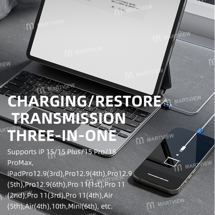 magico p15-usb-to-type-c-itransfer-cable-for-iphone-ipad-charging-restore-data-transmission-6