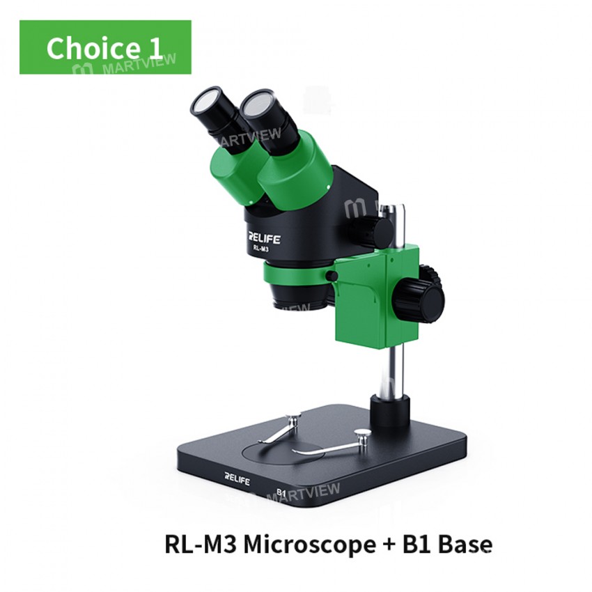 Relife RL-M3 Binocular HD Stereo LED Light Microscope With Holder