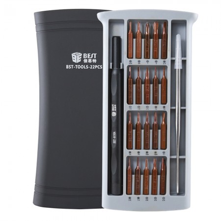 BST-8930A 22-in-1 Multi-Function Magnetic Screwdriver Set for Phone Tablet PC Repair