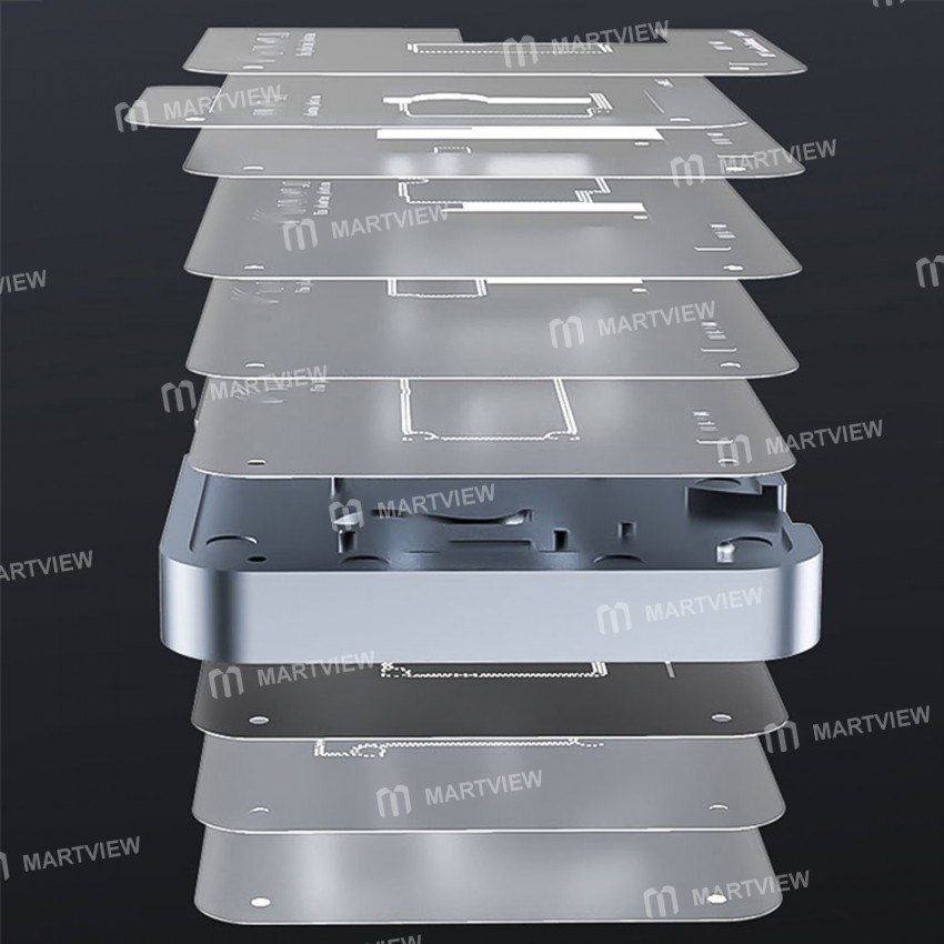 TuoLi TL-19A 10in1 BGA Mid-level Motherboard Reballing Stencil Platform for iPhone X - 12 Pro Max