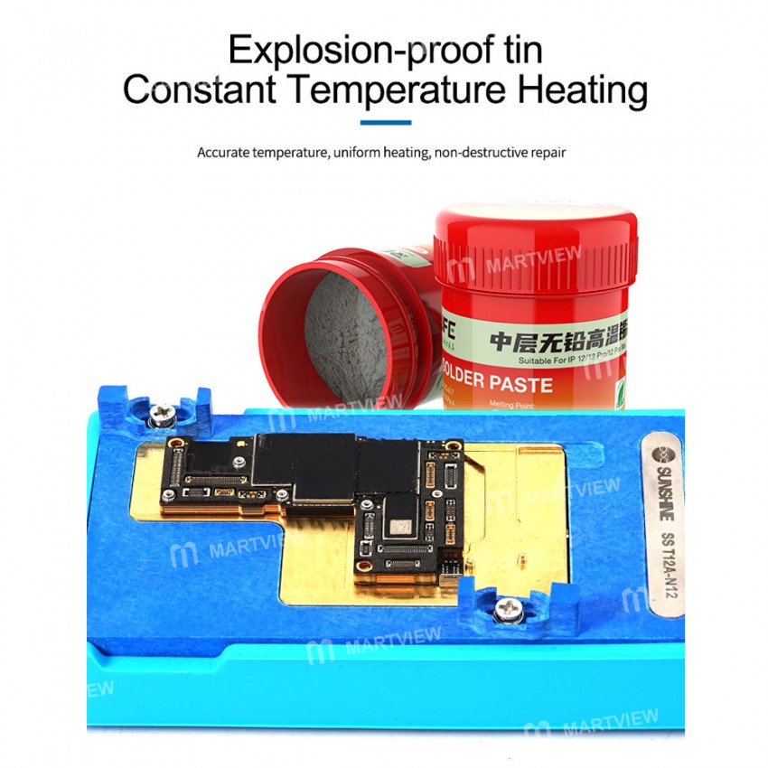 Sunshine SS T12A-N12 Motherboard Repair Heating Station Platform for iPhone 12 / 12 Pro / 12 Pro Max