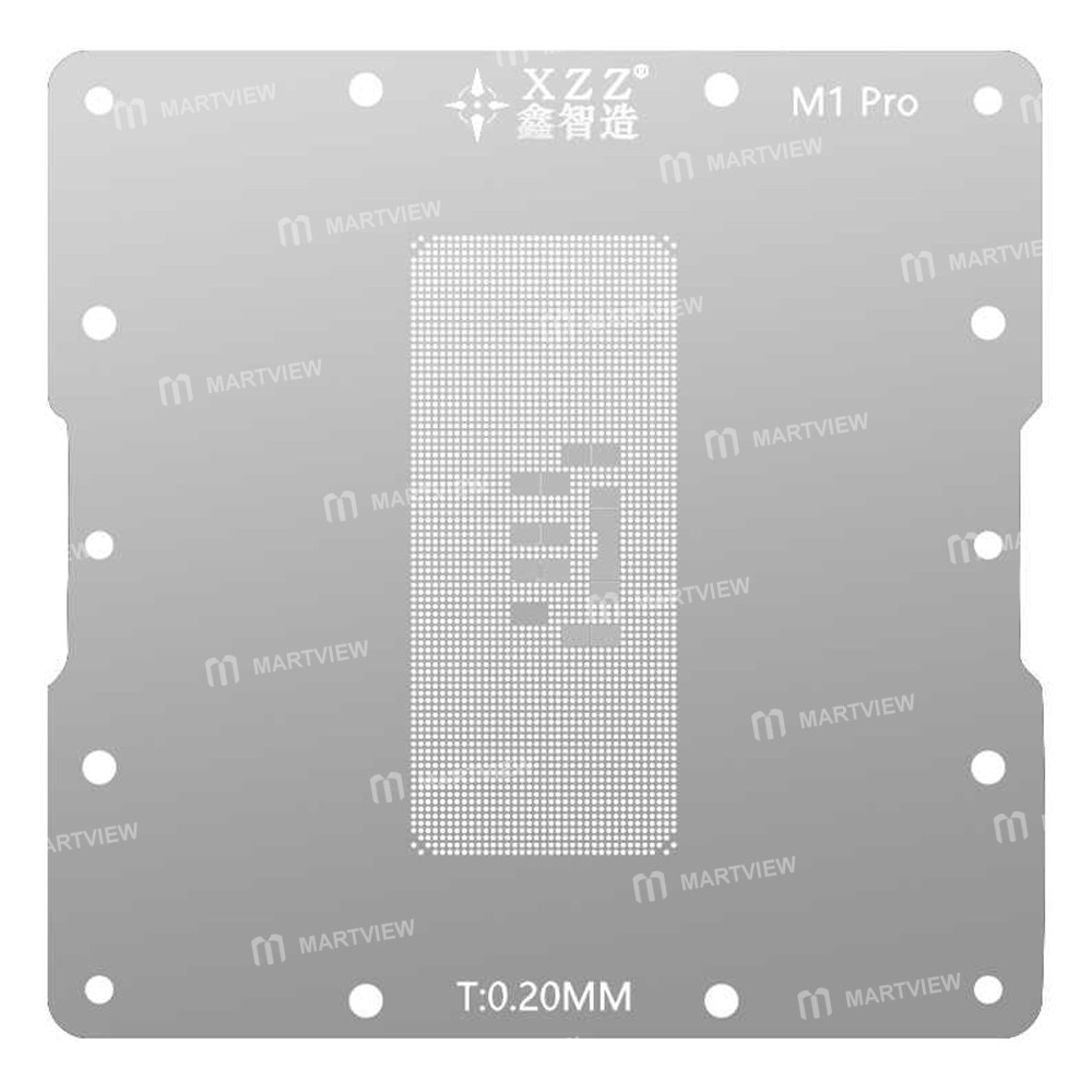xzz m1-pro-m1-max-cpu-bga-reballing-stencil-plating-ball-platform-set-for-apple-macbook-11