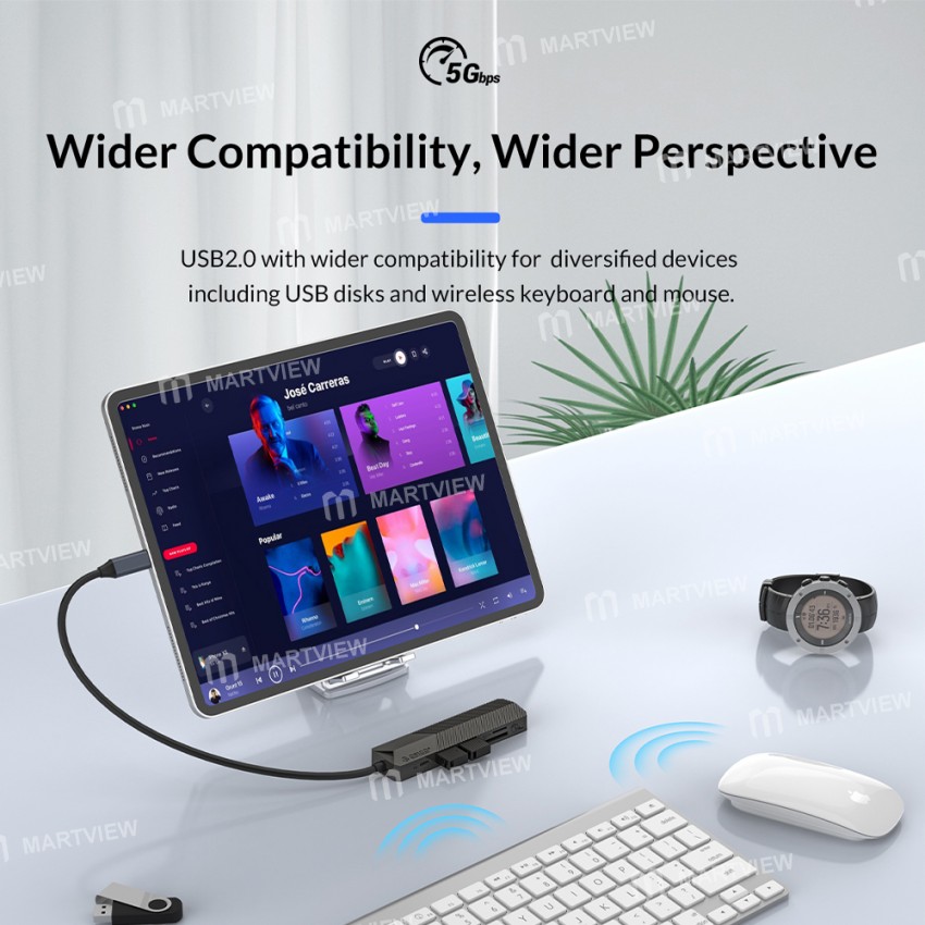 Orico MDK-4P / 5P / 6P Multiport Type-C USB 3.0 Multifunction Hub Docking Station