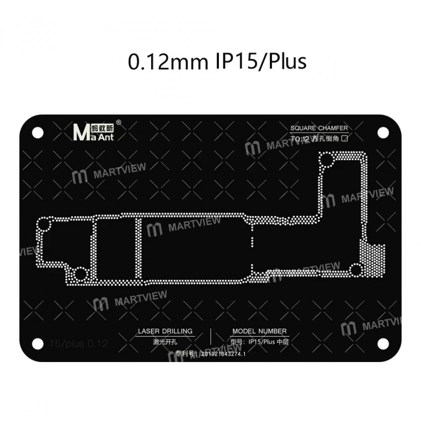 maant 012mm-motherboard-middle-layer-bga-reballing-stencil-platform-set-for-iphone-15-series-1