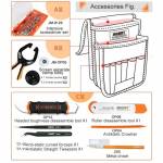 JAKEMY JM-P11 (70 in 1) Precision Screwdriver Tweezer Opening Tool Set With Canvas Bag