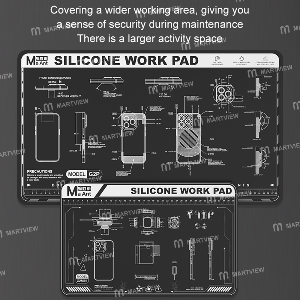 maant g2pro-g2mini-multi-function-heat-insulation-repair-silicone-working-mat-for-pcb-repair-10