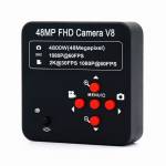 HD 48MP FHD V8 60FPS HDMI USB Industry Video Microscope Camera -  Black