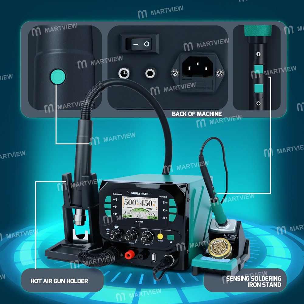 yihua 983d-3-in-1-1300w-hot-air-gun-soldering-iron--dc-power-supply-desoldering-rework-station-10