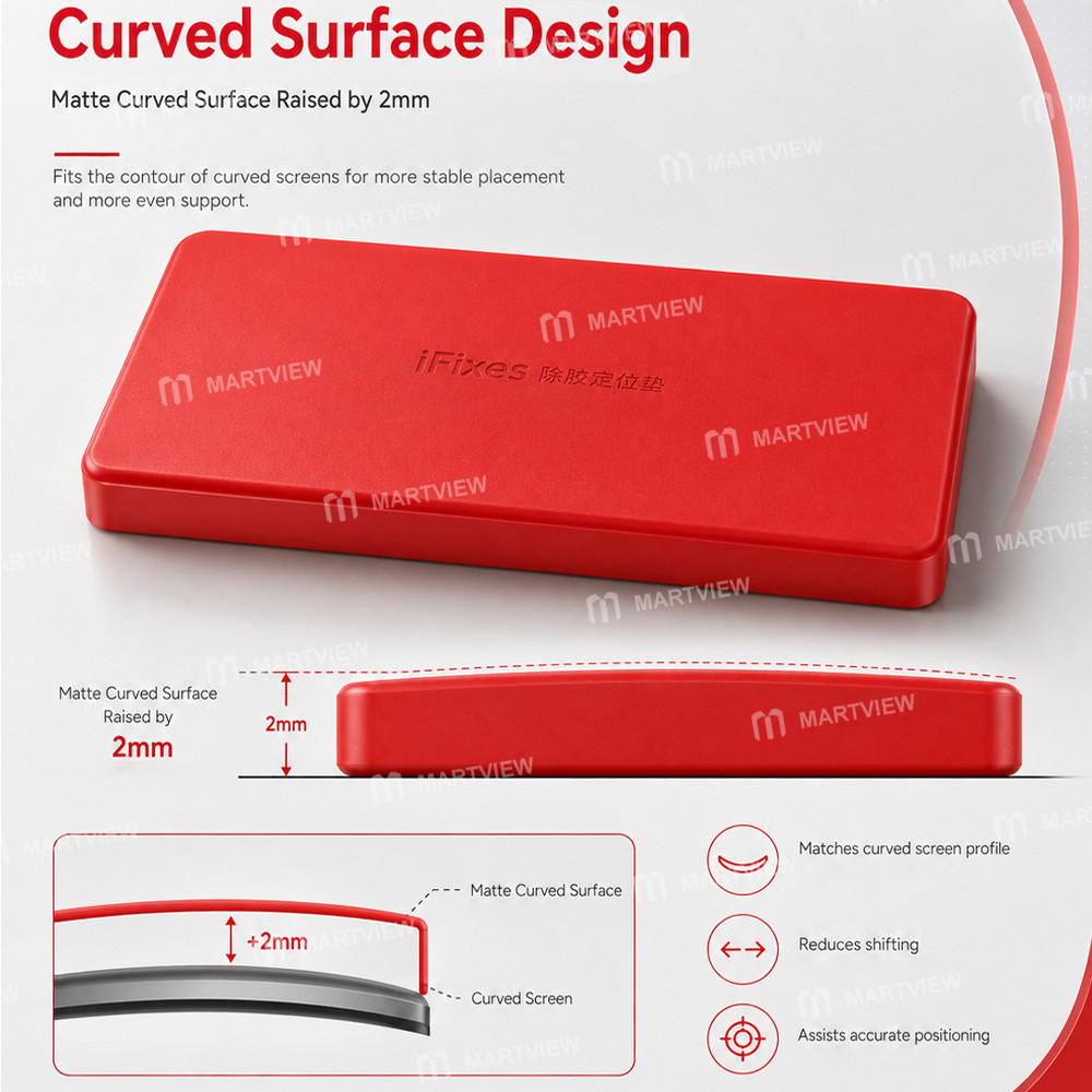 ifixes id77-curved-screen-silicone-positioning-pad-for-glue-cleaning-lamination-positioning-8