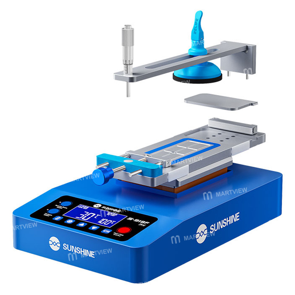 sunshine s-918f-pro-9-inch-strong-silent-noise-reducing-electronic-brake-lcd-screen-heating-separato