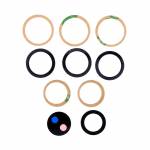 Replacement rear back camera cover holder with lens for samsung galaxy s21 ultra black