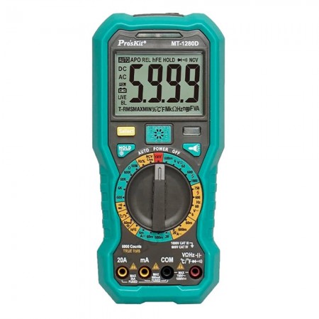 Pro'sKit MT-1280D High Precision True RMS Intelligent Anti-burning Digital Multimeter