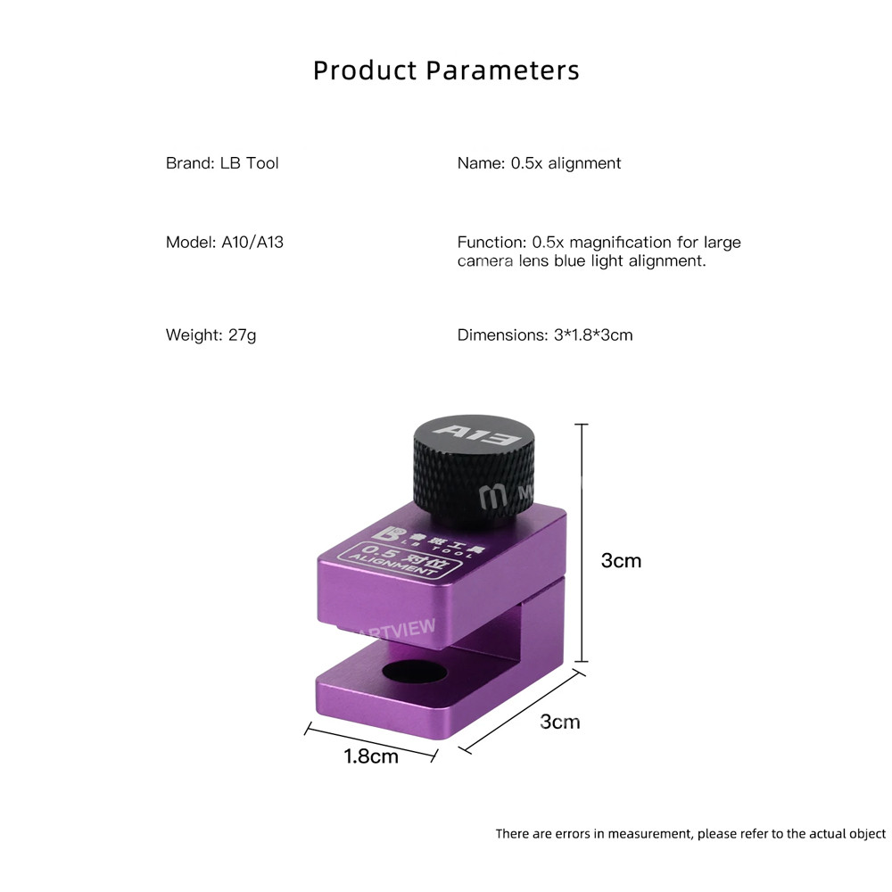 lb tool-a10-a13-05x-camera-lens-alignment-fixture-for-iphone-12-17pm-blue-light-replacement-10