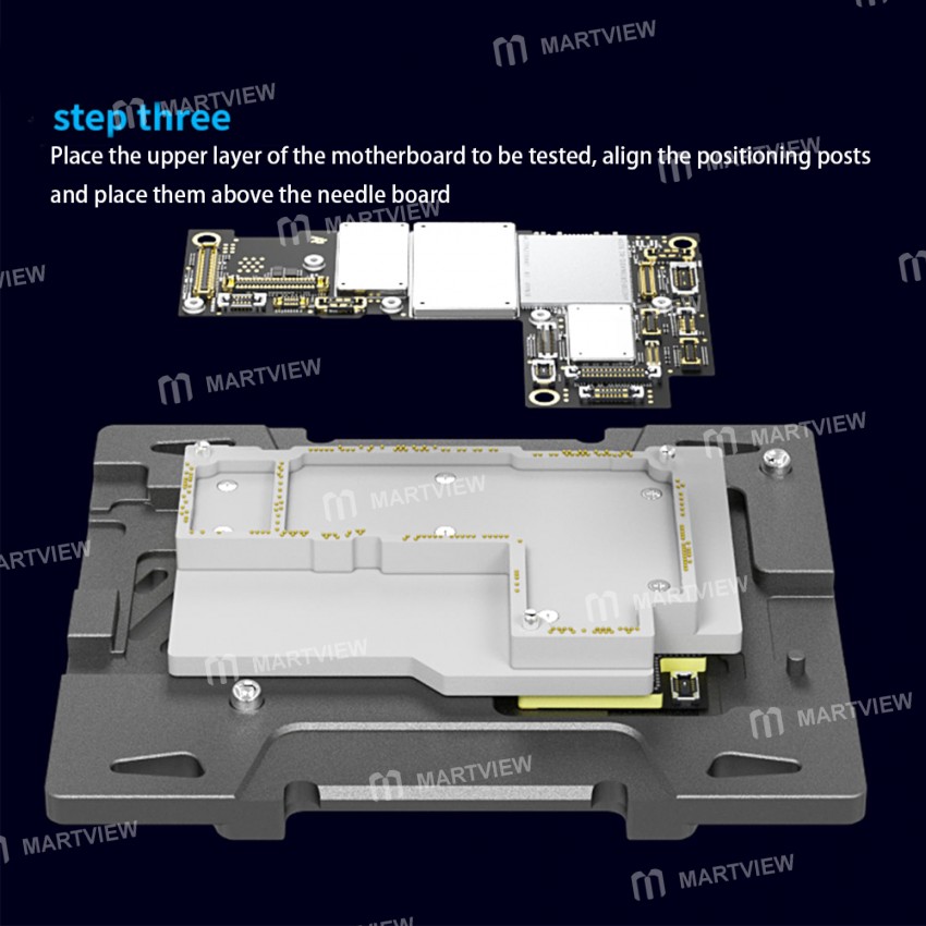 MiJing C20 Main Board Middle Layered Function Testing Fixture for iPhone 12 / 12 Pro / 12 Pro Max /