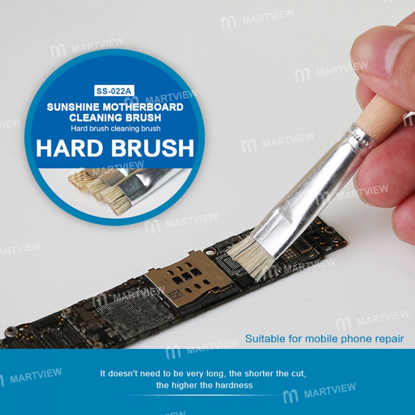 Sunshine SS-022A Mobile Phone Motherboard Welding Pad Clean Stiff Brush