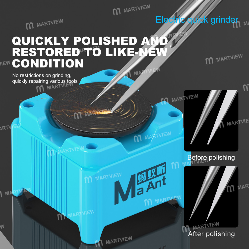 maant km1-disc-electric-quick-grinder-for-tweezers-blades-soldering-iron-tip-6