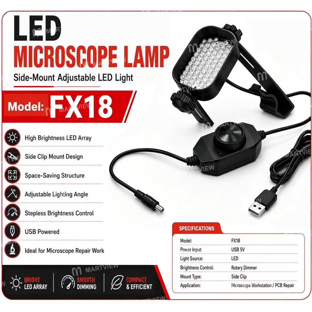 fx18 side-mounted-high-brightness-adjustable-focus-led-microscope-light-source-8
