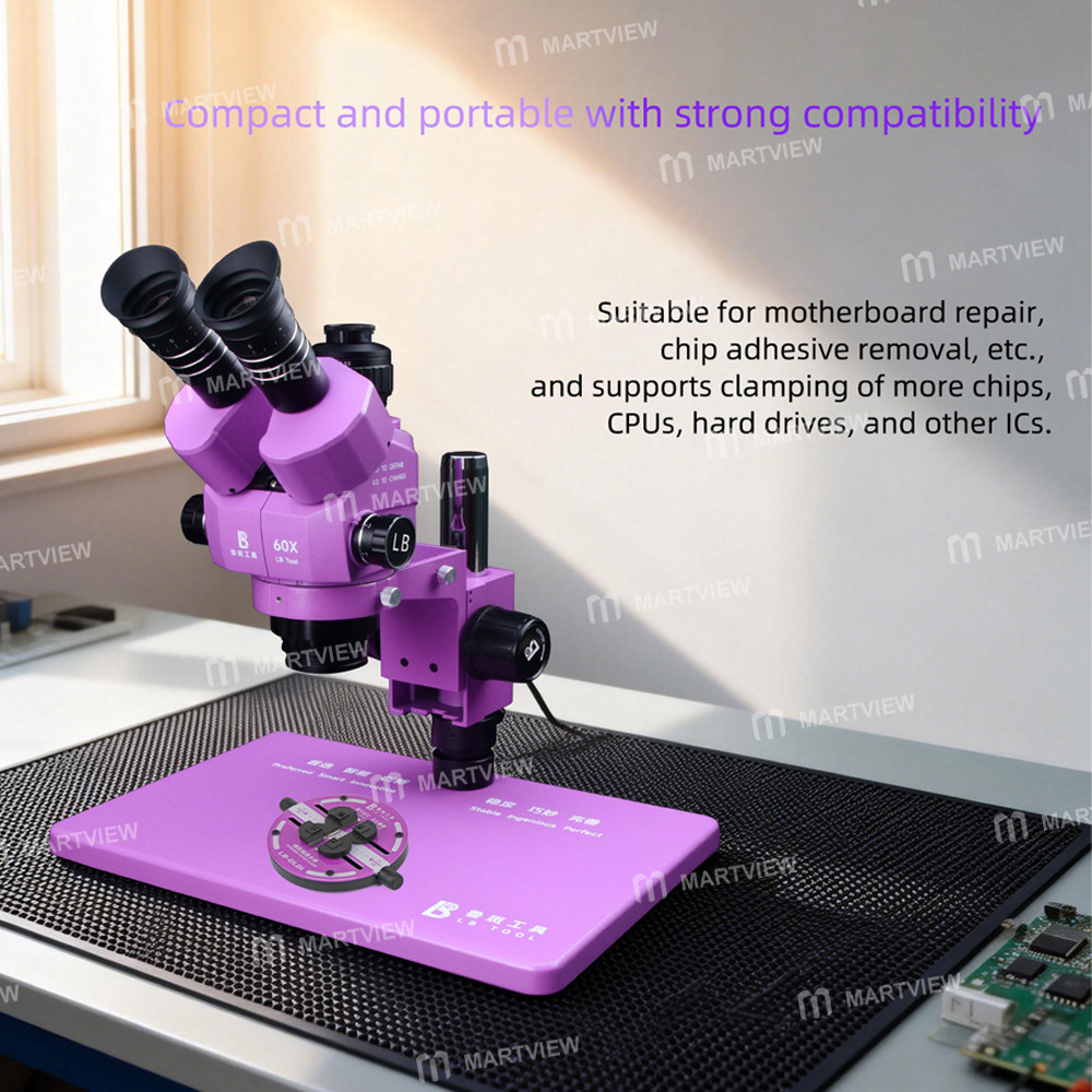 luban lb-gl01-heat-insulating-ring-shaped-tempered-glass-motherboard-repair-fixture-7