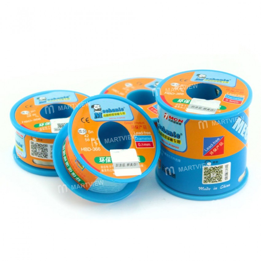 Mechanic HBD-366 100g 0.3mm 0.4mm 0.5mm 0.6mm 0.8mm Tin Solder Wire Lead-Free Solder Melt Rosin Core