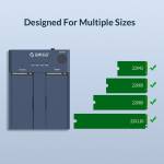 Orico M2P2-C3-C Dual Bay M.2 NVMe SSD Multi-disk Copy Docking Station