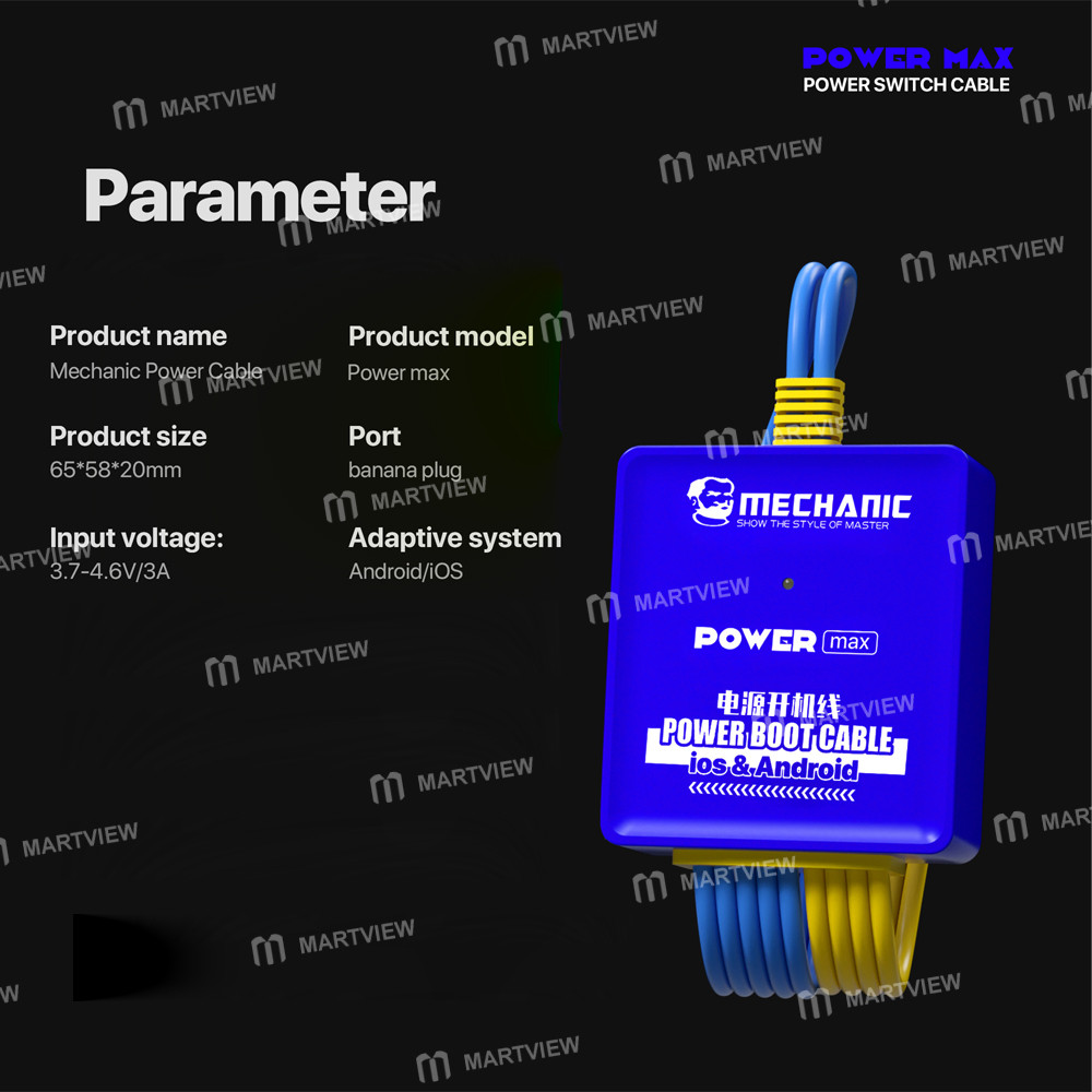 mechanic power-max-ultra-power-supply-boot-test-line-for-iphone-7g-to-18pro-max-android-9