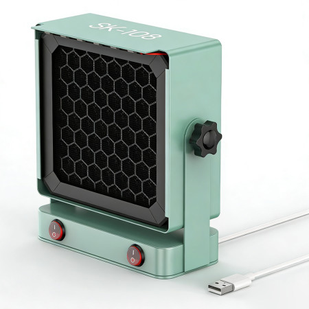 SIKO SK-108 Ultra-Quiet Desktop Mini Smoke Absorber with Independent Lighting Design