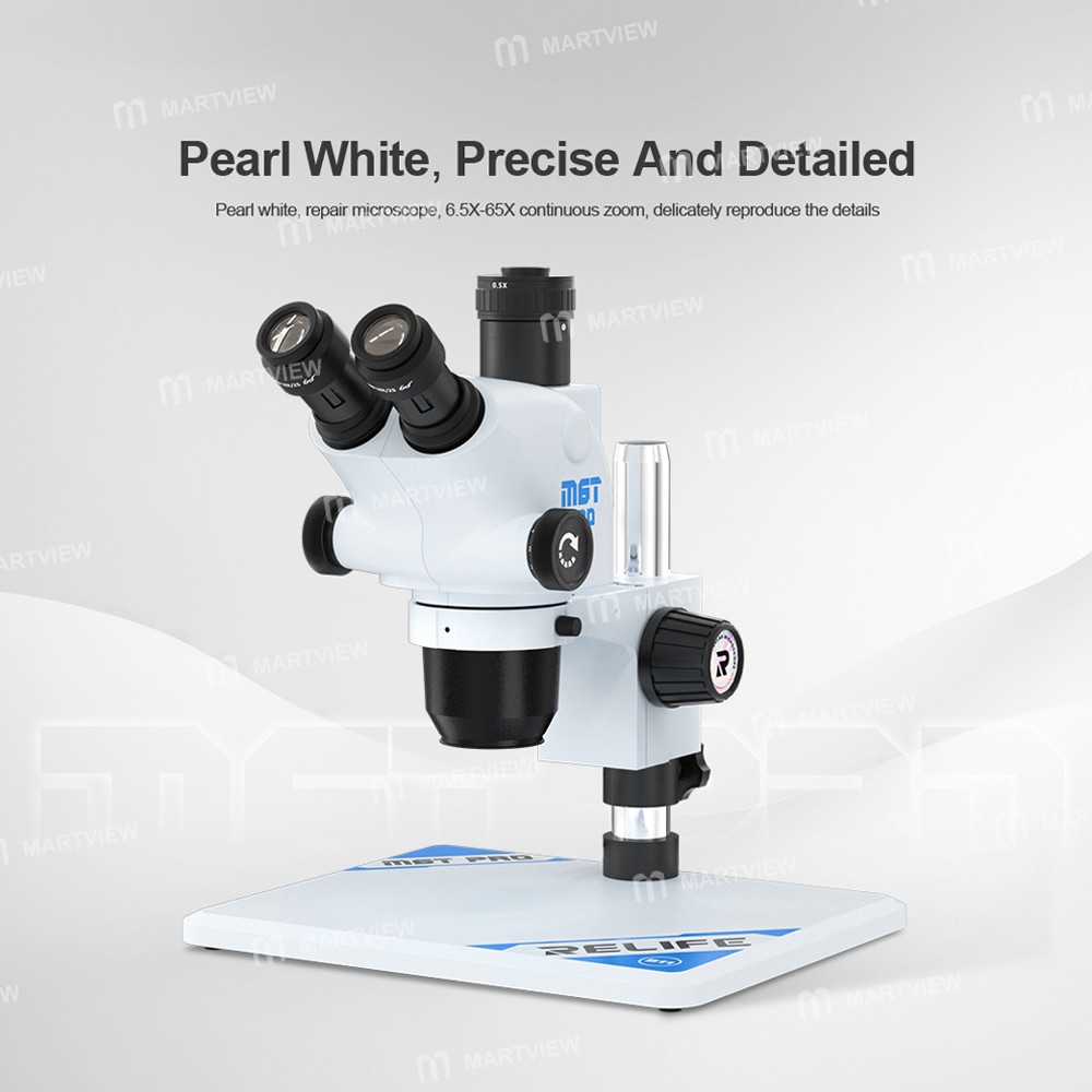 relife rl-m6t-pro-b11-65x-65x-continuous-zoom-colorful-trinocular-hd-stereo-microscope-9