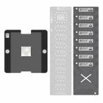 amaoe 012mm-apple-cpu-bga-reballing-stenci-platform-for-iphone-x-16pm-apple-a11-a18pro-cpu--half-car