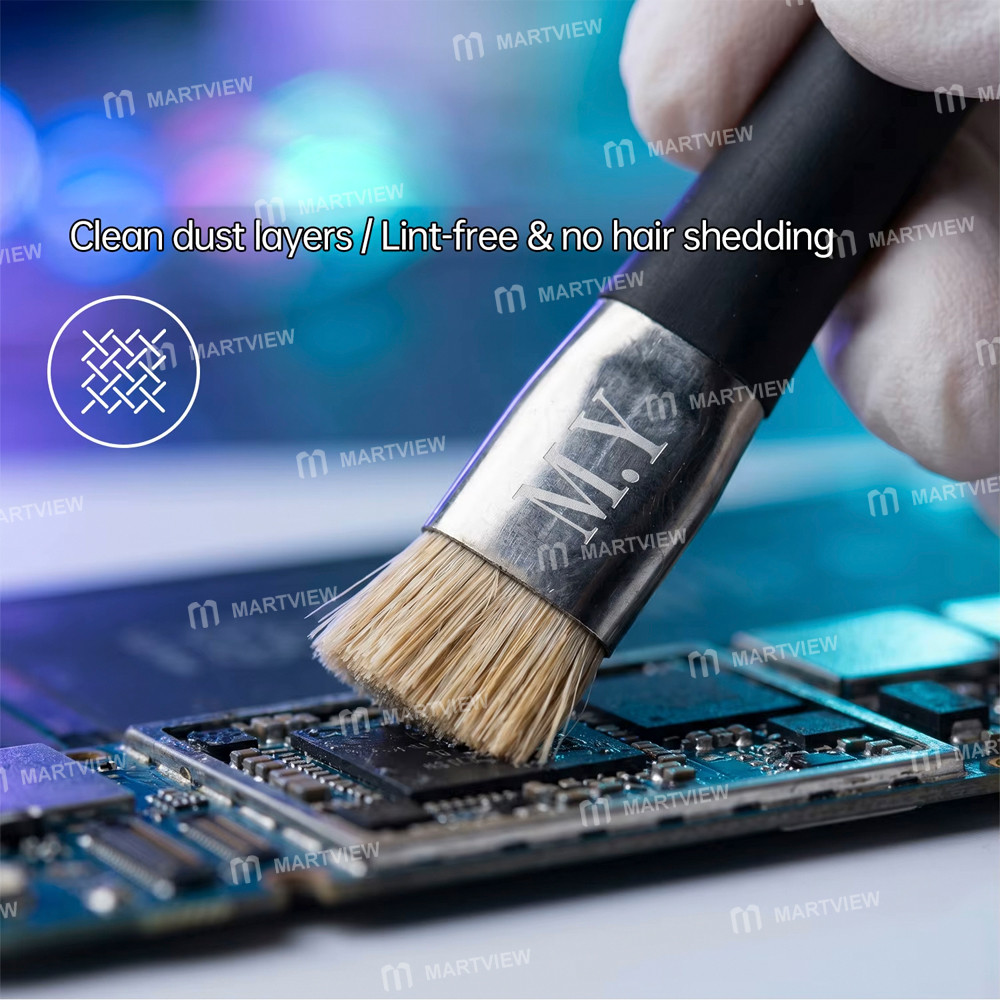 mryang dual-head-cleaning-pure-bristle-brush-for-motherboard-steel-mesh-ic-cleaning-6