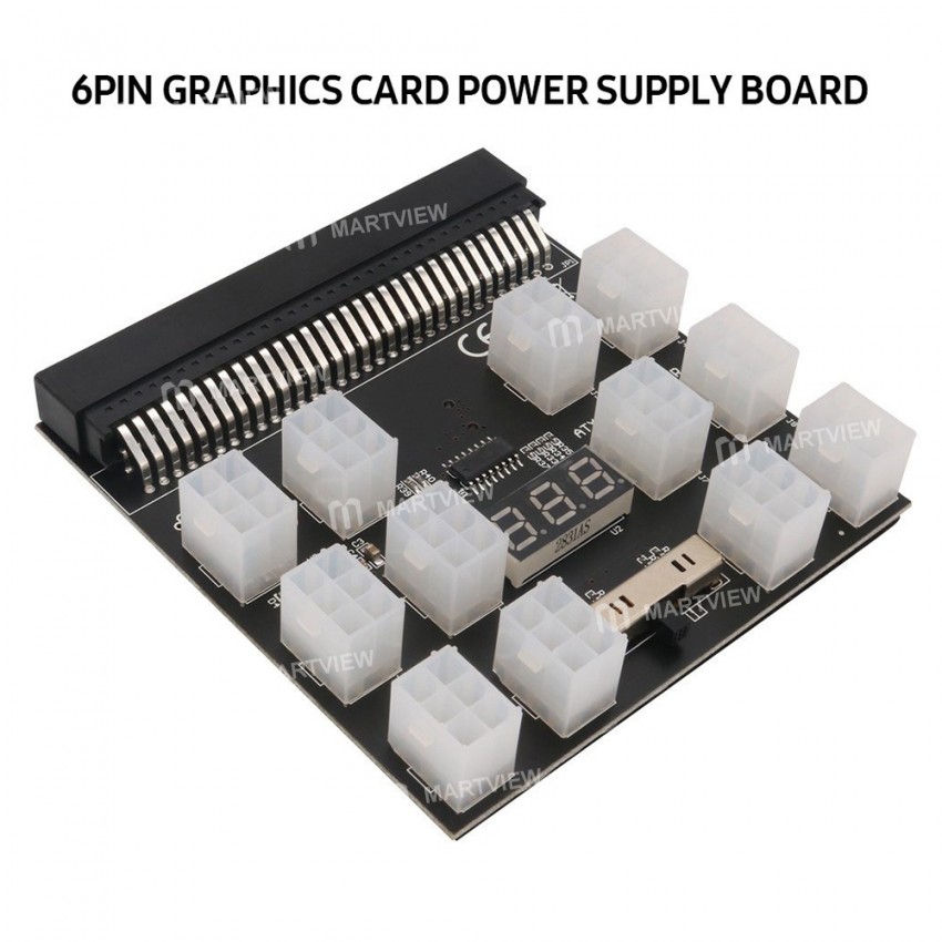 64pin to-6pin-graphics-card-power-supply-adapter-board-with-led-voltage-display-2