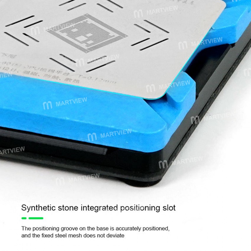 Relife RL-601M 8 in 1 Universal CPU Reballing Stencil Platform For A8-A15 IC Chip Planting Tin