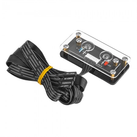 Desktop Computer Case External Power Switch with Power Button & Restart Button