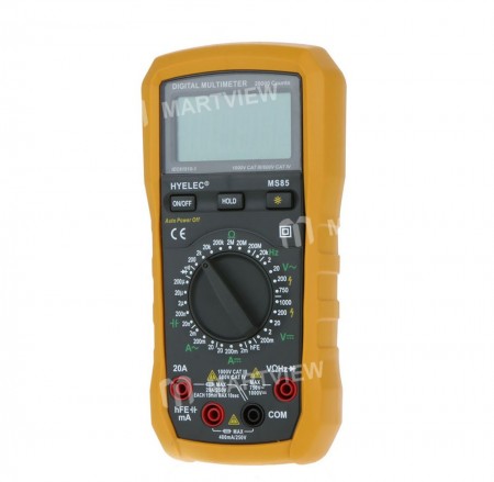 HYELEC MS85 Digital Multimeter AC / DC Resistance Capacitance Frequency Tester w / Blacklight